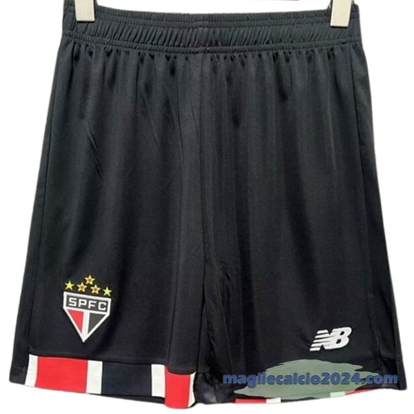 Seconda Pantaloni São Paulo 2024 2025 Nero Poco Prezzo