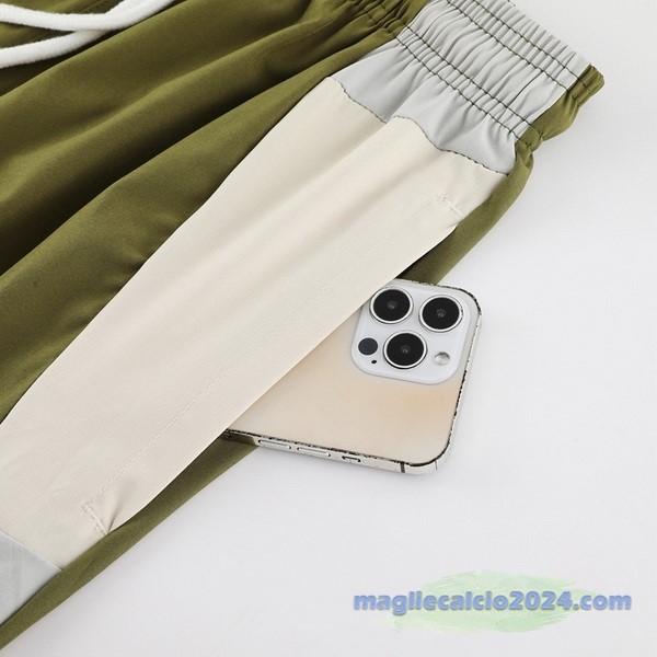 Set Completo Giacca a vento AC Milan 2023 2024 Verde Grigio Poco Prezzo