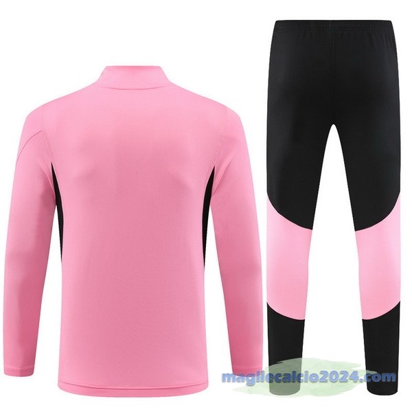 Set Completo Sudadera Entrenamiento Bambino Argentina 2023 Rosa Nero Poco Prezzo