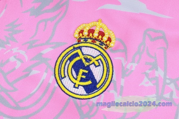 Set Completo Sudadera Entrenamiento Real Madrid 2023 2024 Rosa Bianco Nero Poco Prezzo