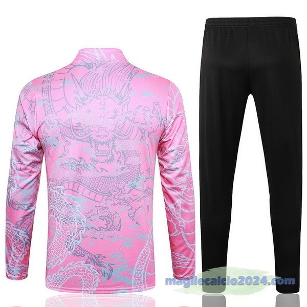 Set Completo Sudadera Entrenamiento Real Madrid 2023 2024 Rosa Bianco Nero Poco Prezzo