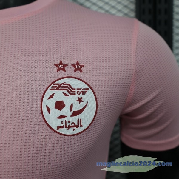 Speciale Giocatori Maglia Algeria 2024 Rosa Poco Prezzo