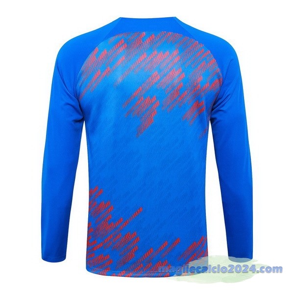 Sudadera Entrenamiento Barcelona 2023 2024 Blu Rosso Poco Prezzo