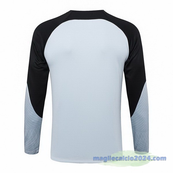 Sudadera Entrenamiento Barcelona 2023 2024 Grigio Rosso Blu Poco Prezzo