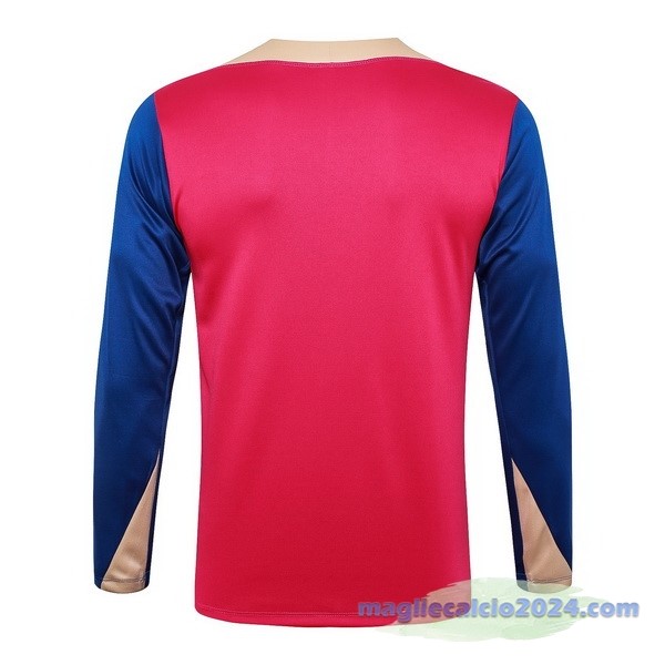 Sudadera Entrenamiento Barcelona 2024 2025 Rosa Blu Poco Prezzo