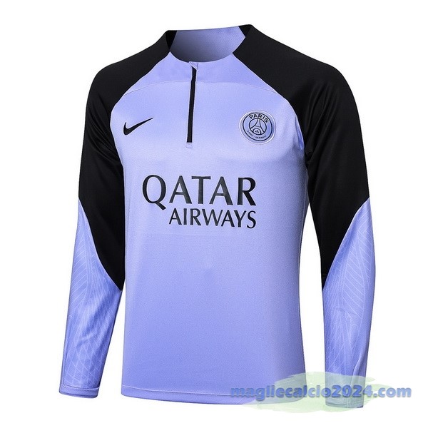 Sudadera Entrenamiento Paris Saint Germain 2023 2024 Purpureo Nero Poco Prezzo