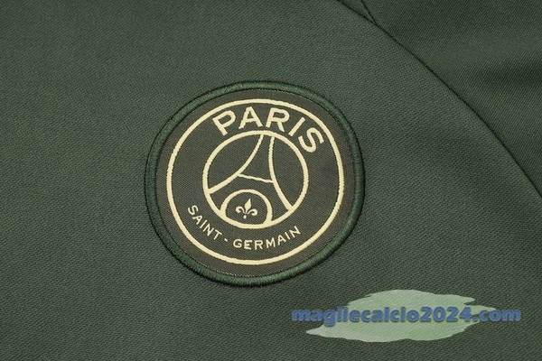 Sudadera Entrenamiento Paris Saint Germain 2023 2024 Verde Poco Prezzo