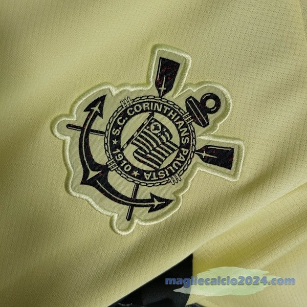 Terza Conjunto De Bambino Corinthians Paulista 2023 2024 Giallo Poco Prezzo