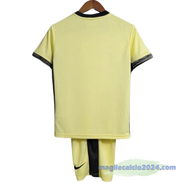 Terza Conjunto De Bambino Corinthians Paulista 2023 2024 Giallo Poco Prezzo