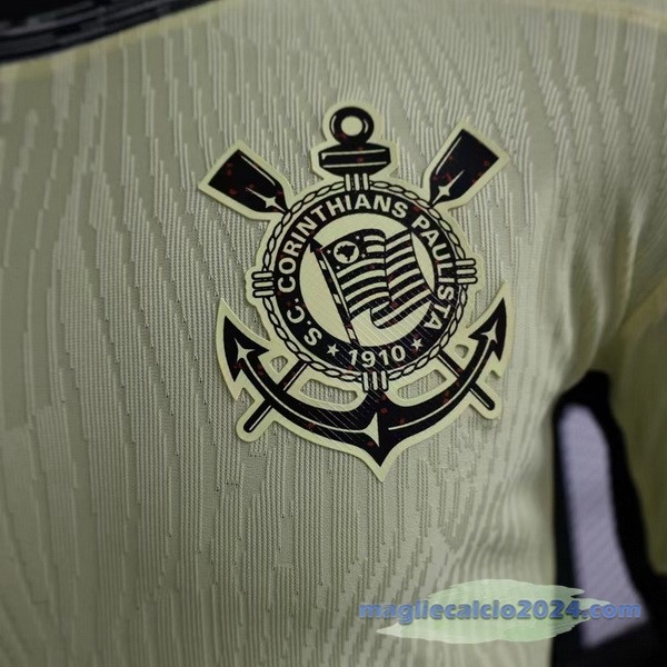 Terza Giocatori Maglia Corinthians Paulista 2023 2024 Giallo Poco Prezzo