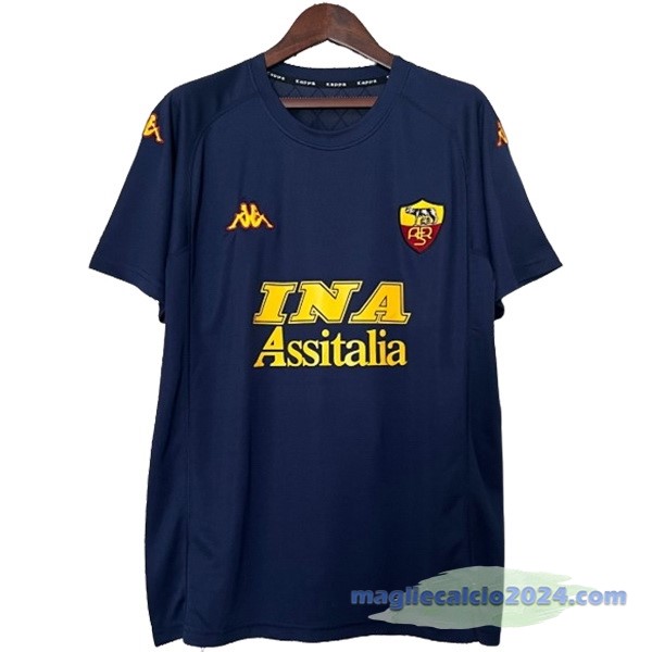 Terza Maglia As Roma Retro 2000 2001 Blu Poco Prezzo