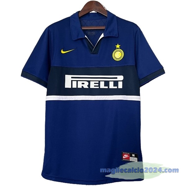 Terza Maglia Inter Milán Retro 1998 1999 Blu Poco Prezzo