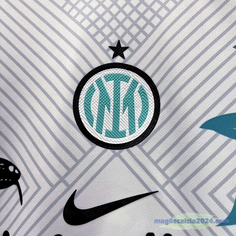 Thailandia Concetto Maglia Inter Milán 2023 2024 Bianco Verde Poco Prezzo