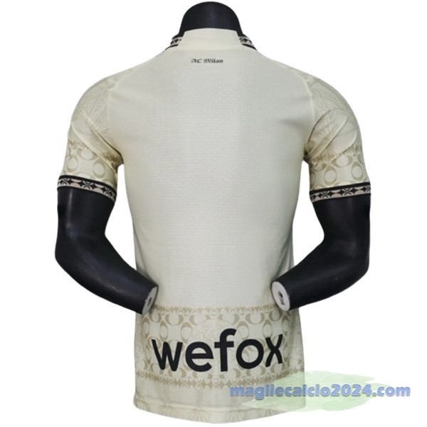 Thailandia Fourth Giocatori Maglia AC Milan 2023 2024 Giallo Poco Prezzo