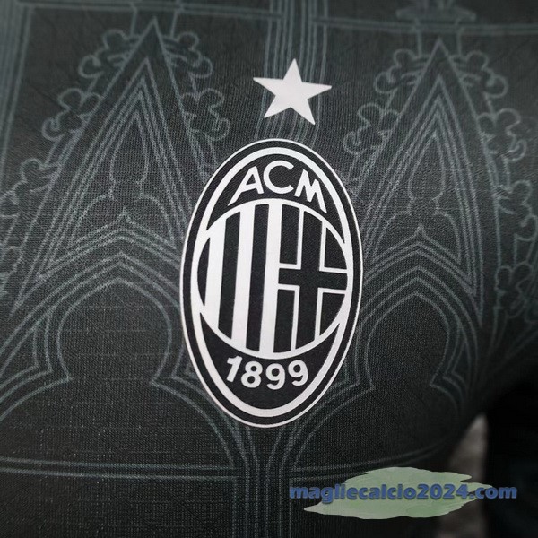 Thailandia Fourth Giocatori Maglia AC Milan 2023 2024 Nero Poco Prezzo