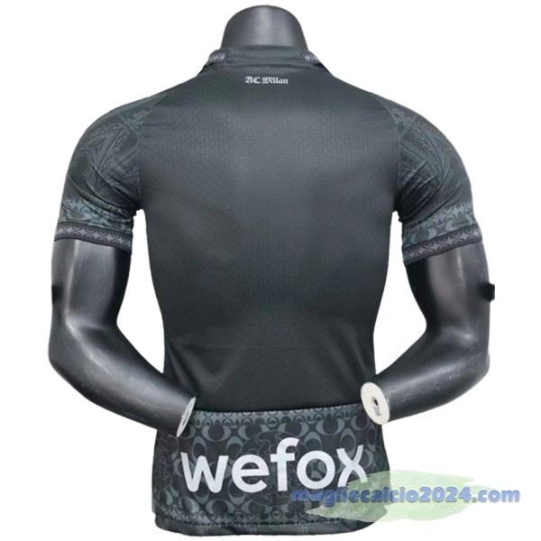 Thailandia Fourth Giocatori Maglia AC Milan 2023 2024 Nero Poco Prezzo
