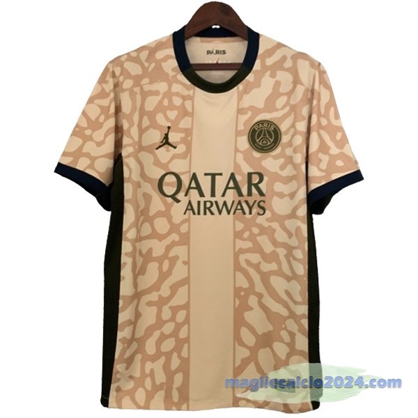 Thailandia Fourth Maglia Paris Saint Germain 2023 2024 Giallo Poco Prezzo
