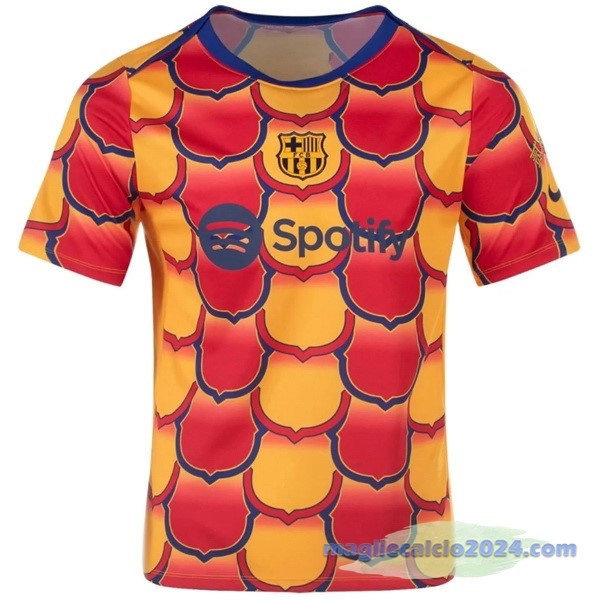 Thailandia Pre partita Maglia Barcelona 2024 2025 Arancione Poco Prezzo