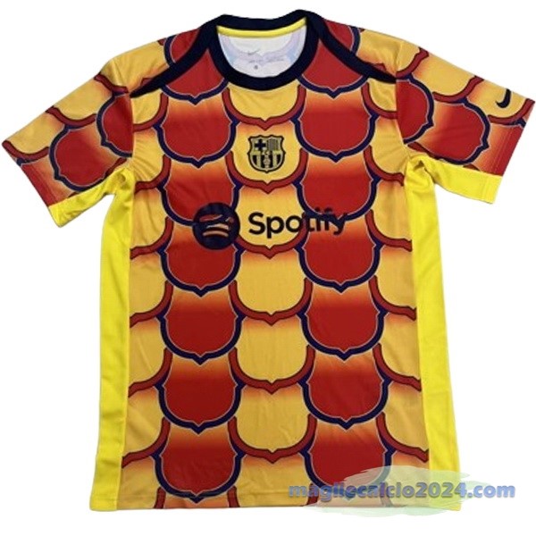 Thailandia Pre partita Maglia Barcelona 2024 2025 Arancione Poco Prezzo