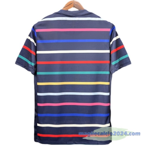 Thailandia Pre partita Maglia Francia 2024 Blu Poco Prezzo