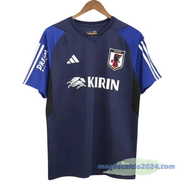 Thailandia Pre partita Maglia Giappone 2024 Blu Navy Poco Prezzo