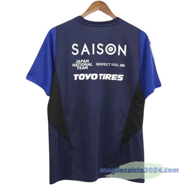 Thailandia Pre partita Maglia Giappone 2024 Blu Navy Poco Prezzo