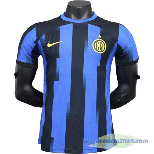 Thailandia Prima Giocatori Maglia Inter Milán 2023 2024 Blu Nero Poco Prezzo