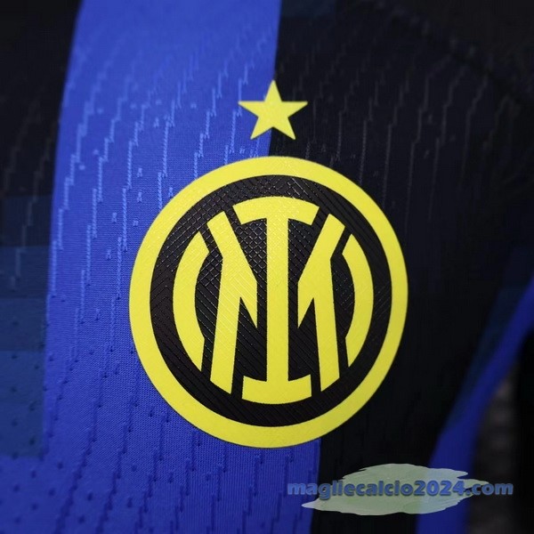 Thailandia Prima Giocatori Maglia Inter Milán 2023 2024 Blu Nero Poco Prezzo