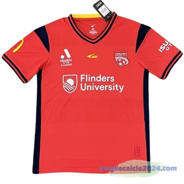Thailandia Prima Maglia Adelaide United 2023 2024 Rosso Poco Prezzo