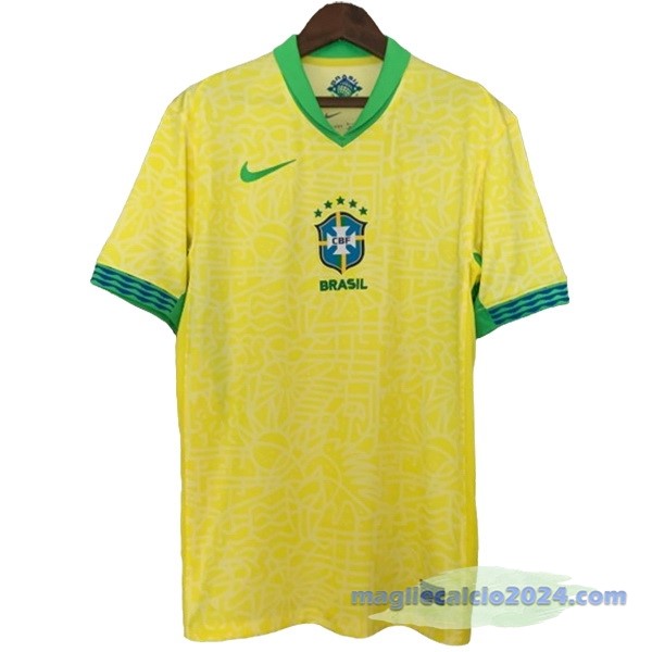 Thailandia Prima Maglia Brasile 2024 Giallo Poco Prezzo