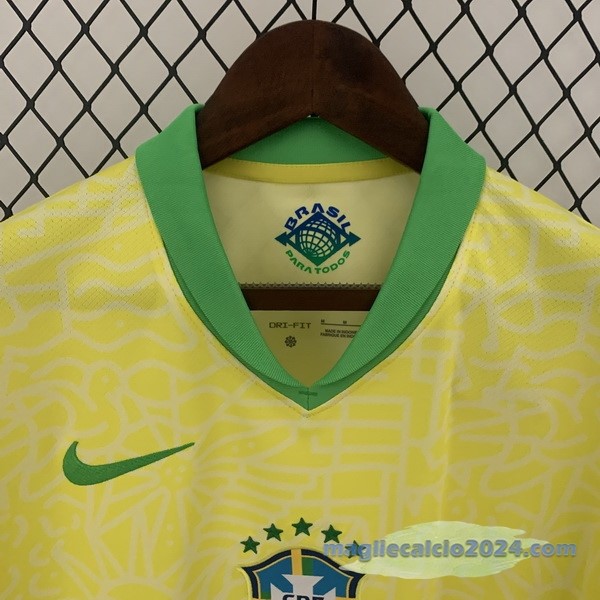 Thailandia Prima Maglia Brasile 2024 Giallo Poco Prezzo
