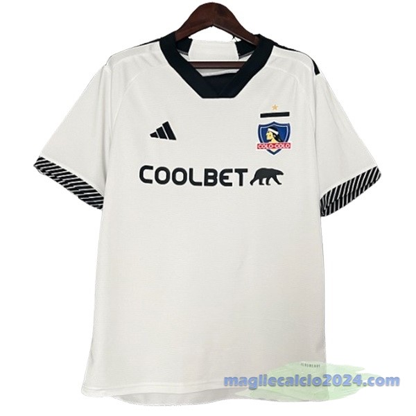 Thailandia Prima Maglia Colo Colo 2024 2025 Bianco Poco Prezzo