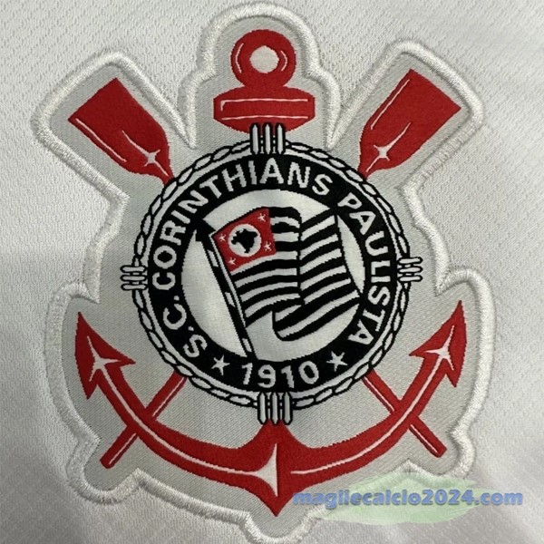 Thailandia Prima Maglia Corinthians Paulista 2024 2025 Bianco Nero Poco Prezzo