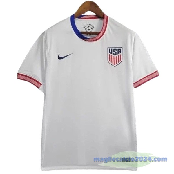 Thailandia Prima Maglia Stati Uniti 2024 Bianco Poco Prezzo