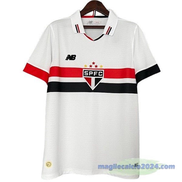 Thailandia Prima Maglia São Paulo 2024 2025 Bianco Poco Prezzo