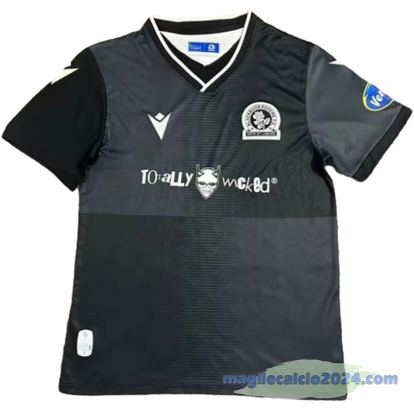 Thailandia Seconda Maglia Blackburn Rovers 2023 2024 Nero Poco Prezzo