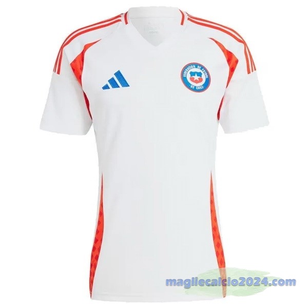 Thailandia Seconda Maglia Cile 2024 Bianco Poco Prezzo