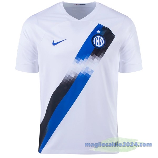 Thailandia Seconda Maglia Inter Milán 2023 2024 Bianco Blu Poco Prezzo