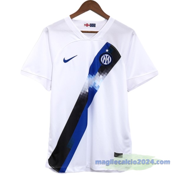 Thailandia Seconda Maglia Inter Milán 2023 2024 Bianco Blu Poco Prezzo