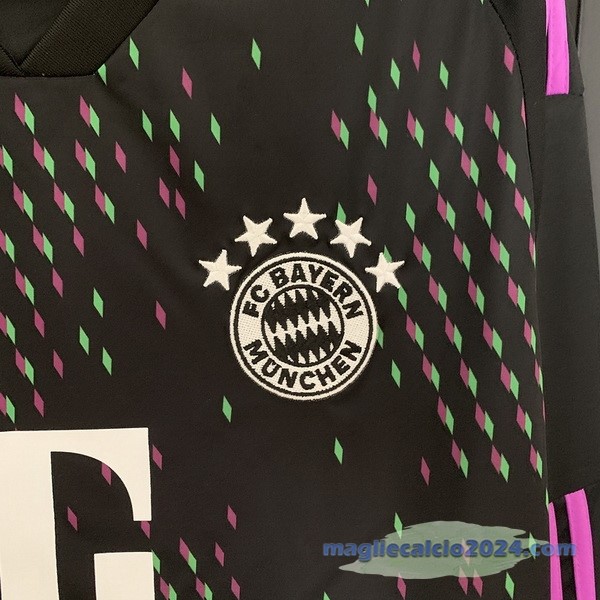 Thailandia Seconda Manica lunga Bayern Múnich 2023 2024 Nero Poco Prezzo
