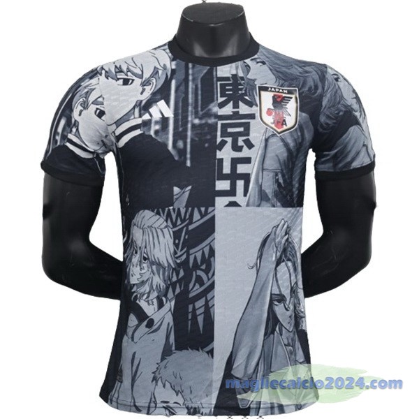 Thailandia Speciale Giocatori Maglia Giappone 2024 Nero Grigio Poco Prezzo