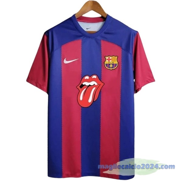 Thailandia Speciale Maglia Barcelona 2023 2024 Blu II Rosso Poco Prezzo
