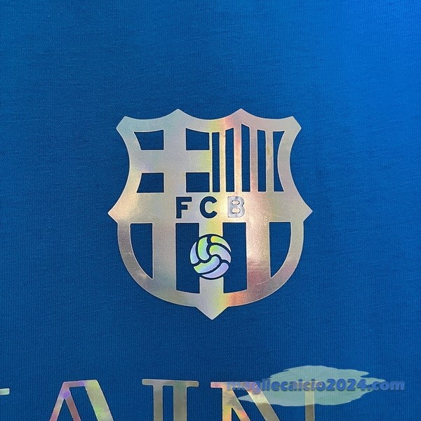 Thailandia Speciale Maglia Barcelona 2024 2025 Blu Poco Prezzo