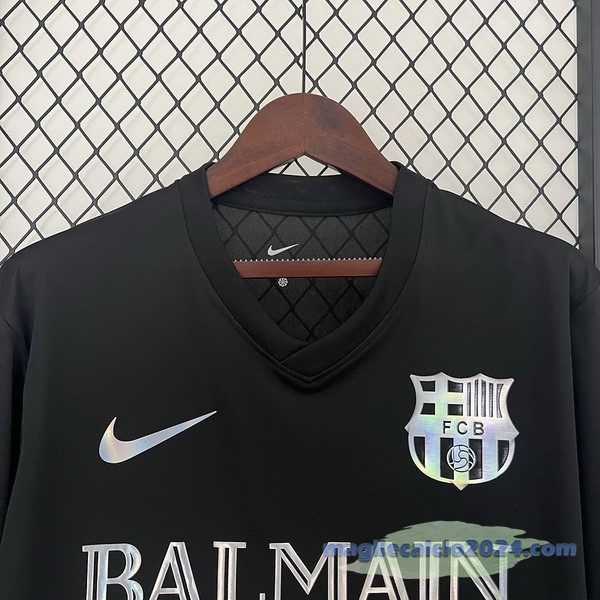 Thailandia Speciale Maglia Barcelona 2024 2025 Nero Poco Prezzo