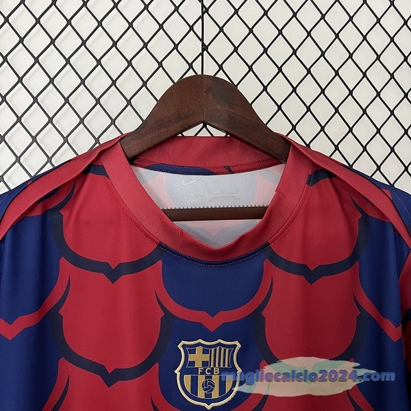 Thailandia Speciale Maglia Barcelona 2024 2025 Rosso Blu1 Poco Prezzo