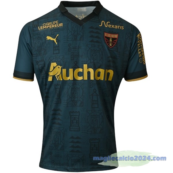 Thailandia Speciale Maglia RC Lens 2023 2024 Verde Poco Prezzo