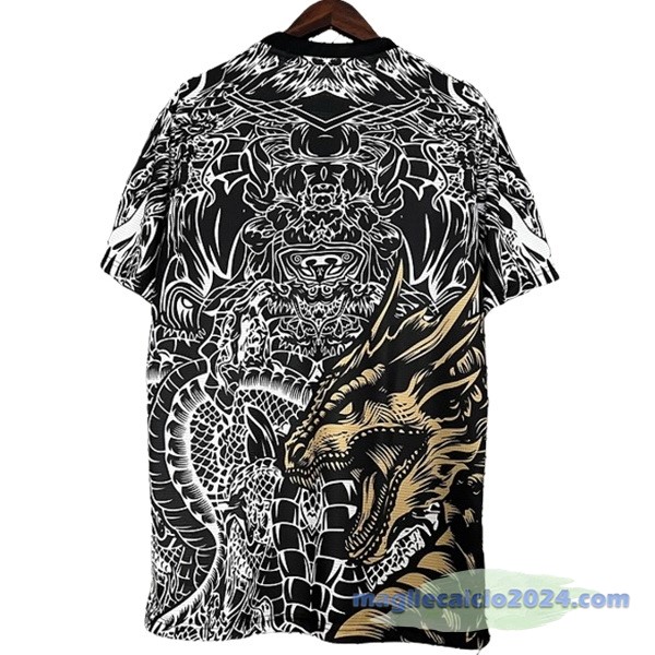 Thailandia Speciale Maglia Real Madrid 2023 2024 Nero Bianco Giallo 3 Poco Prezzo