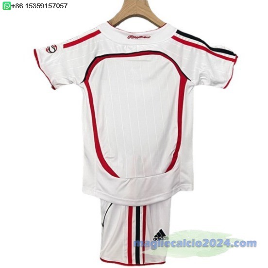 Away Conjunto De Bambino AC Milan Retro 2006 2007 Poco Prezzo