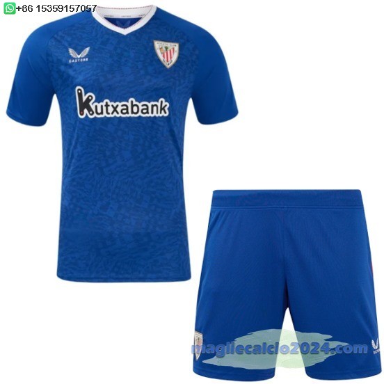 Away Conjunto De Bambino Athletic Bilbao 2024 2025 Blu Poco Prezzo
