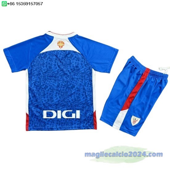 Away Conjunto De Bambino Athletic Bilbao 2024 2025 Blu Poco Prezzo